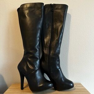 Me Too | Like new! Barely worn! 4.5 | Black Heeled Tall Boots, stretch shaft